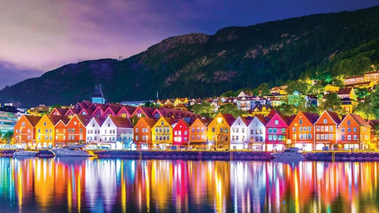 casas del puerto de bergen (noruega)